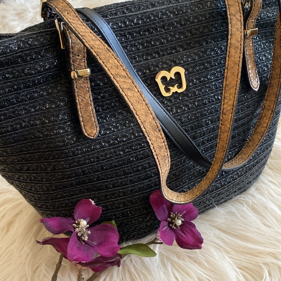 ERIC JAVITS woven tote purse